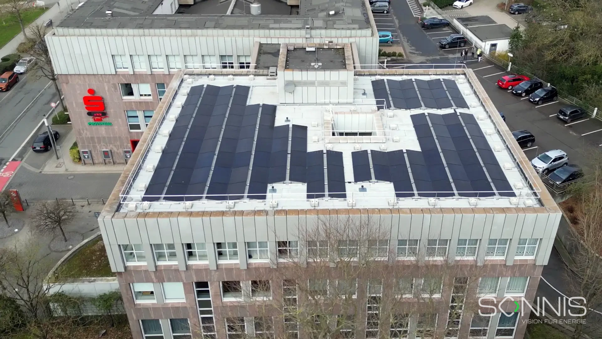 Photovoltaikanlage auf Bürogebäude in Witten