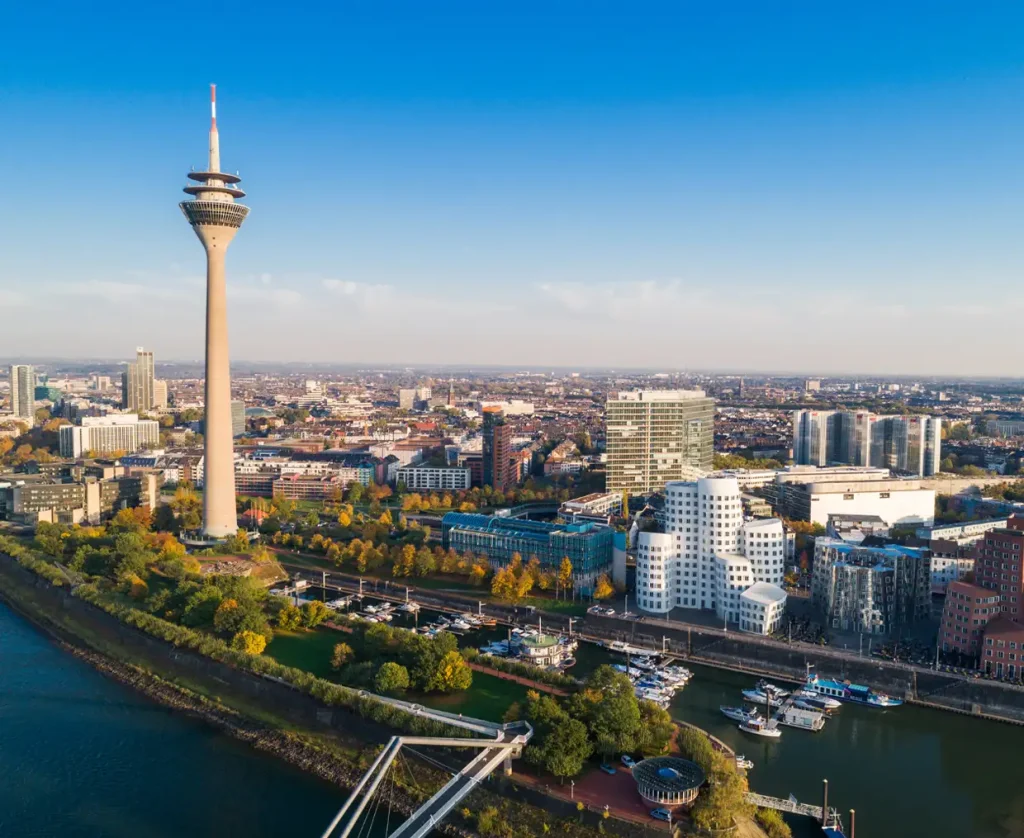 Blick auf Düsseldorf